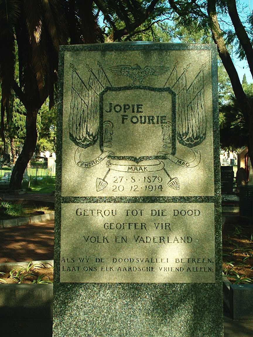 FOURIE Jopie 1879-1914