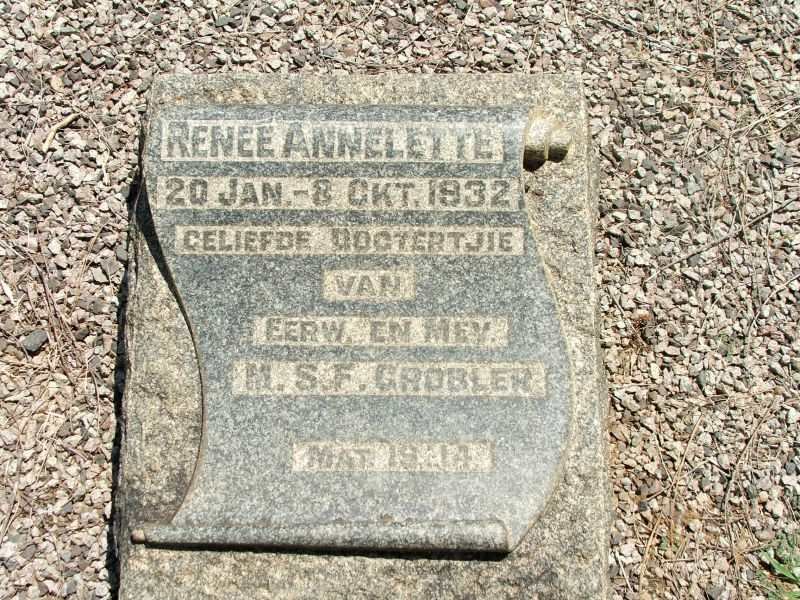 GROBLER Renee Annelette 1932-1932