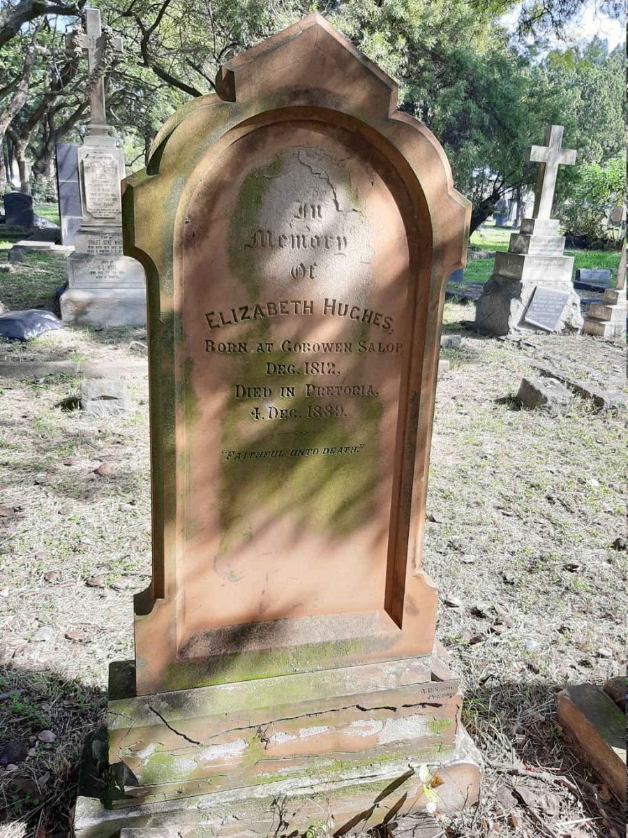 HUGHES Elizabeth 1812-1889