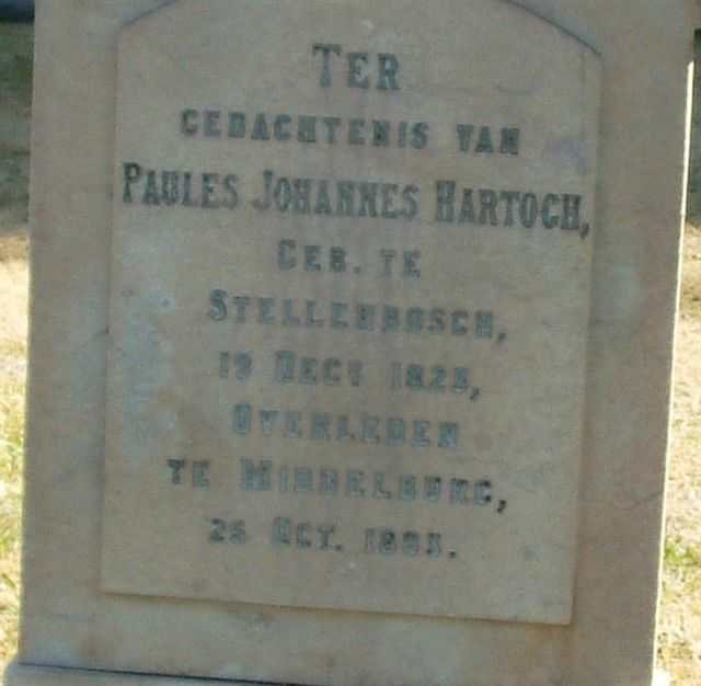 HARTOGH Paulus Johannes 1823-1883