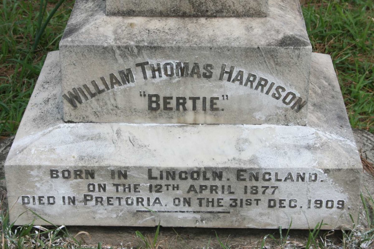 HARRISON William Thomas 1877-1909