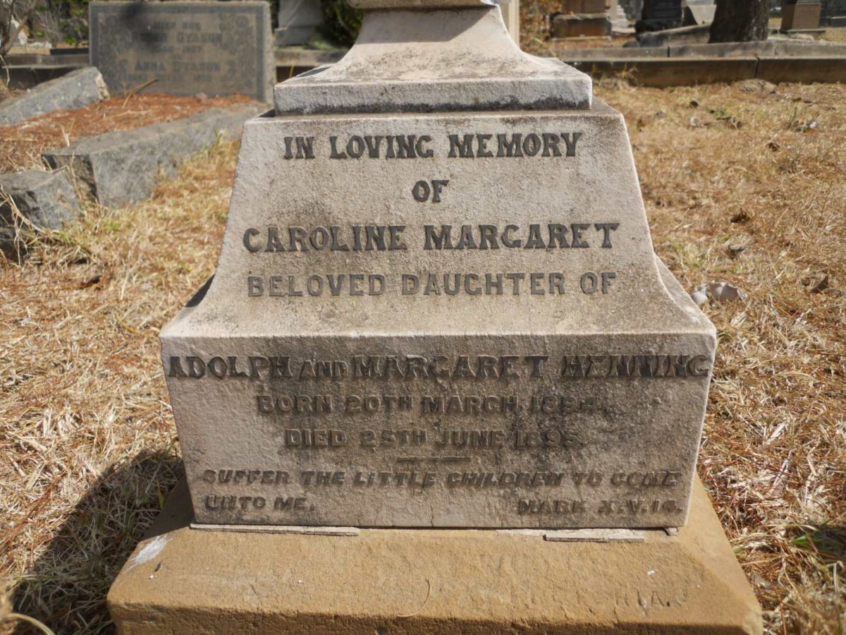 HENNING Caroline Margaret 1894-1895