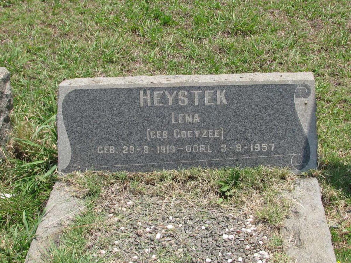 HEYSTEK Lena nee COETZEE 1919-1957