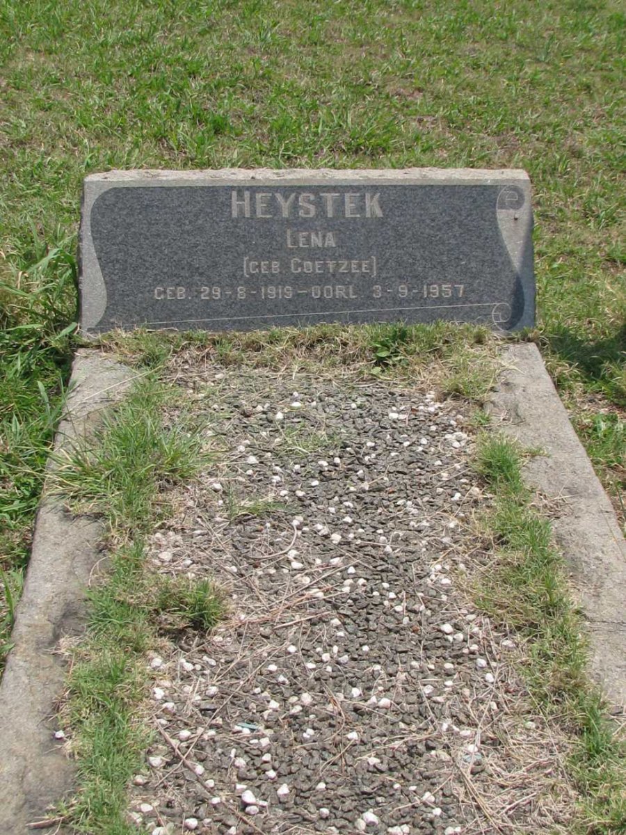 HEYSTEK Lena nee COETZEE 1919-1957