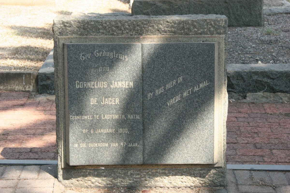 JAGER Cornelius Jansen, de -1900