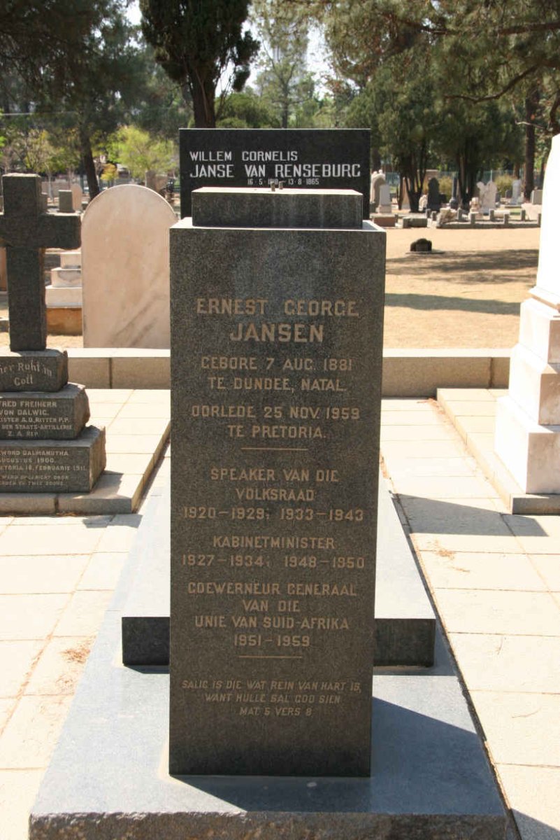 JANSEN Ernest George 1881-1959