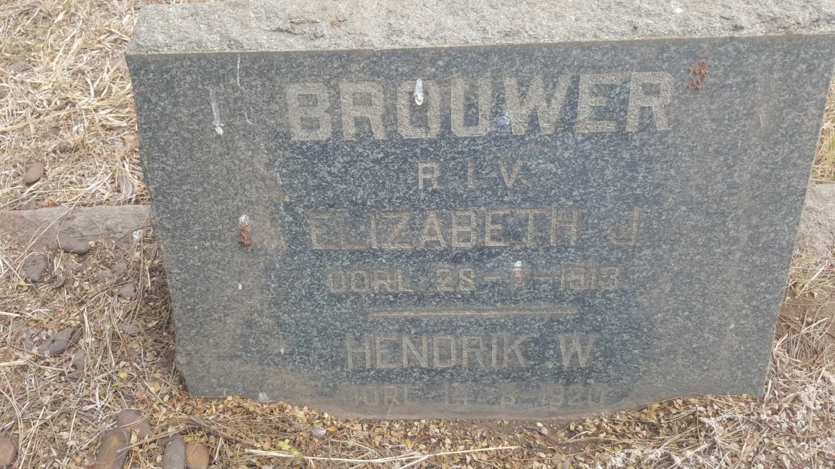 BROUWER Hendrik W. -1920 :: BROUWER Elizabeth J. -1913