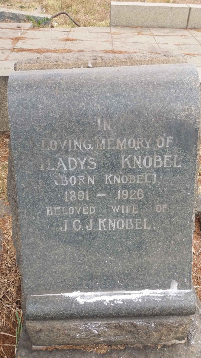 KNOBEL Gladys nee KNOBEL 1891-1926