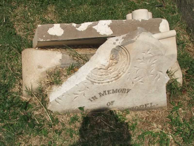 KNOBEL Joha 1823-1890 &amp; ?ara J.M. BEDFORD 18??_2