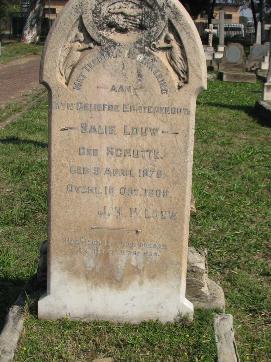 LOUW Salie nee SCHUTTE 1879-1909