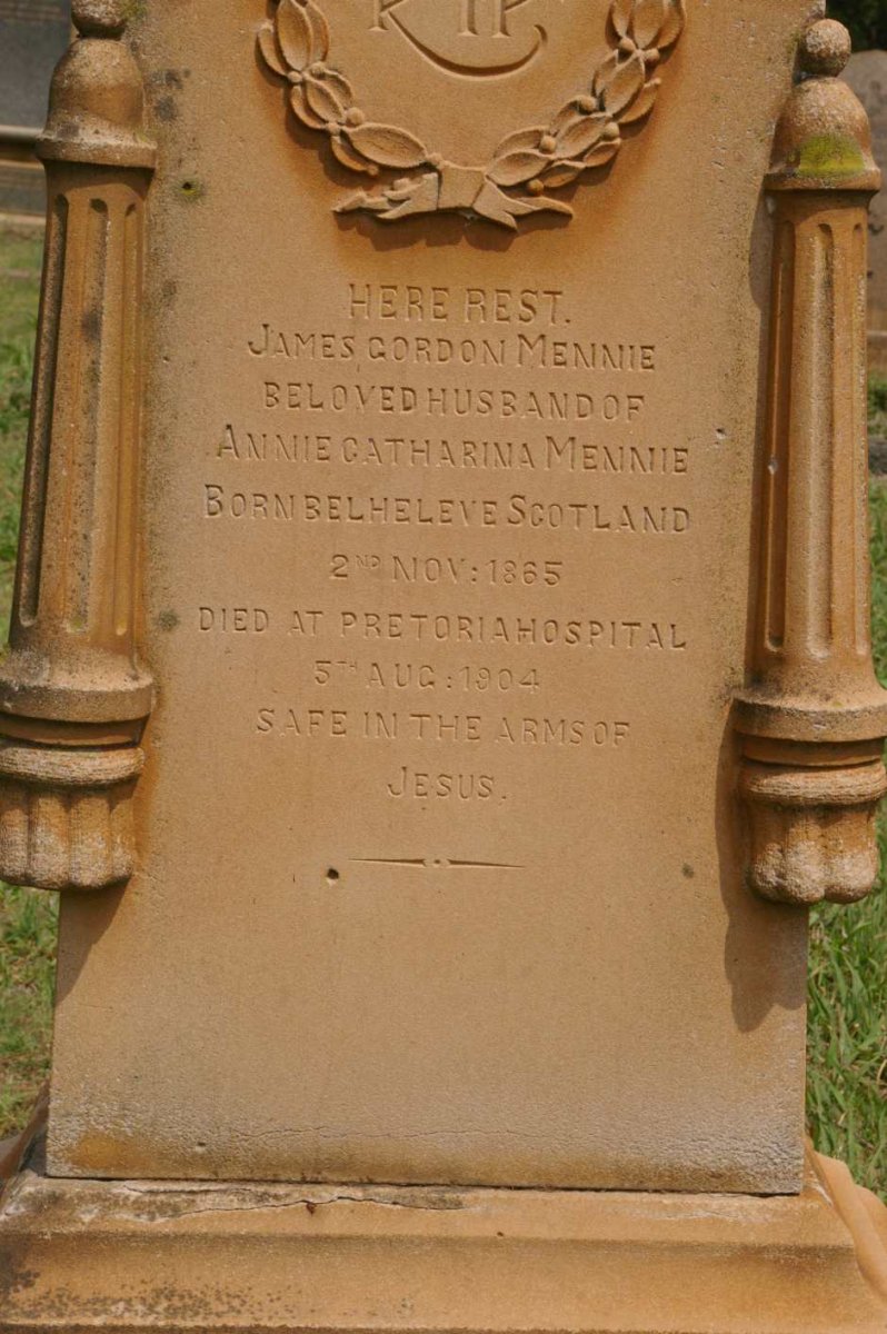MENNIE James Gordon 1865-1904