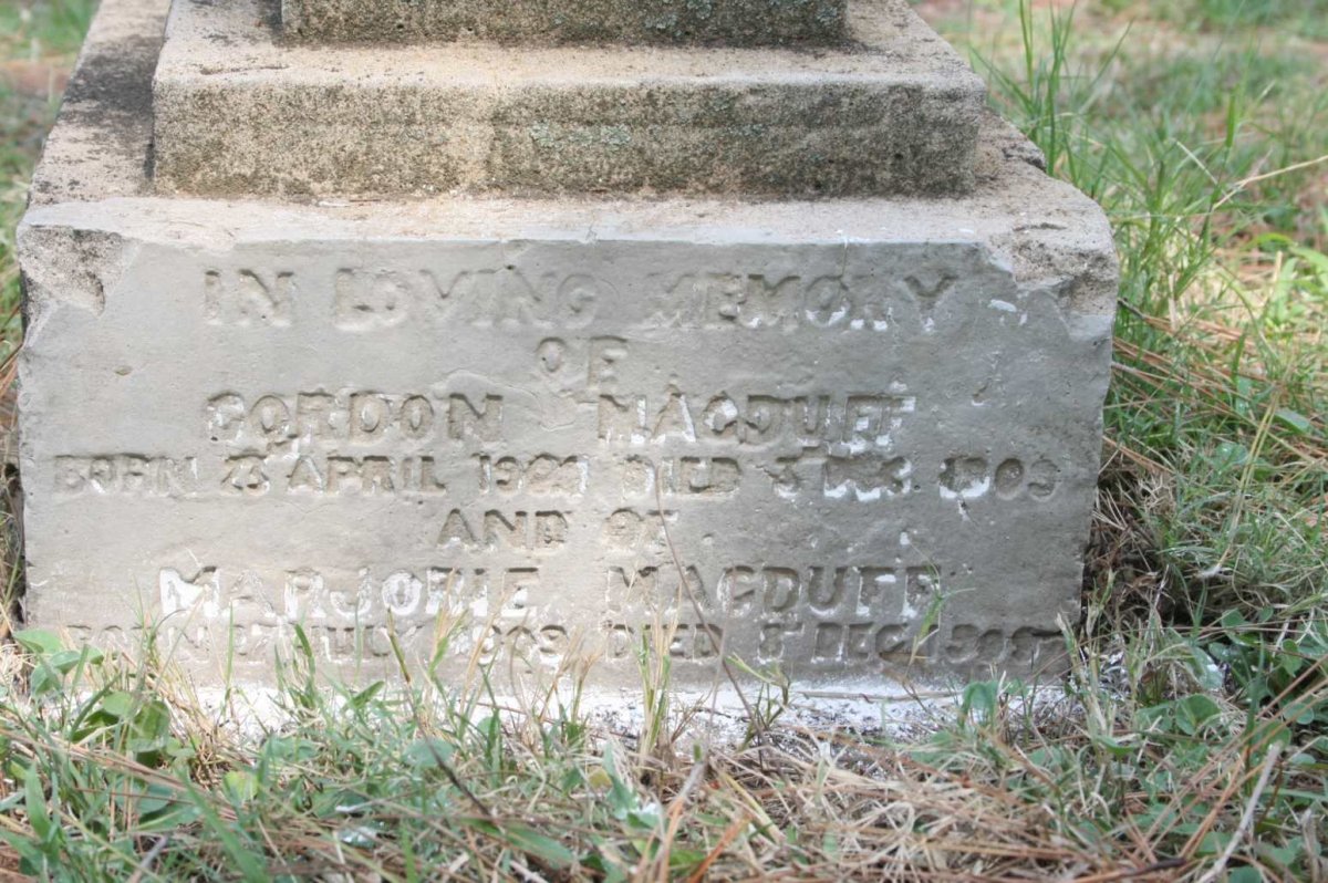 MACDUFF Gordon 1908-1909 :: MACDUFF Marjorie 1909-1909