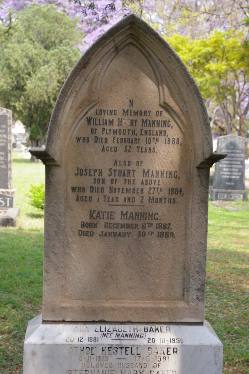 MANNING William Henry -1888 :: MANNING Joseph Stuart -1884 :: MANNING Katie 1887-1889