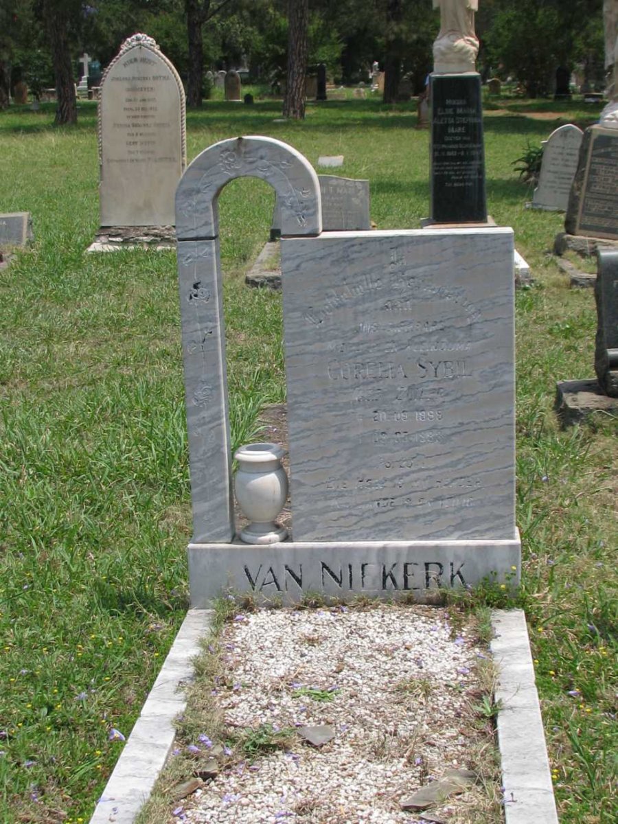 NIEKERK Corelia Sybil, van nee ZEILER 1895-1983