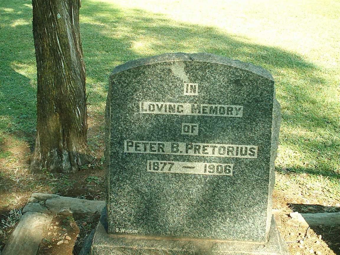 PRETORIUS Peter B. 1877-1906