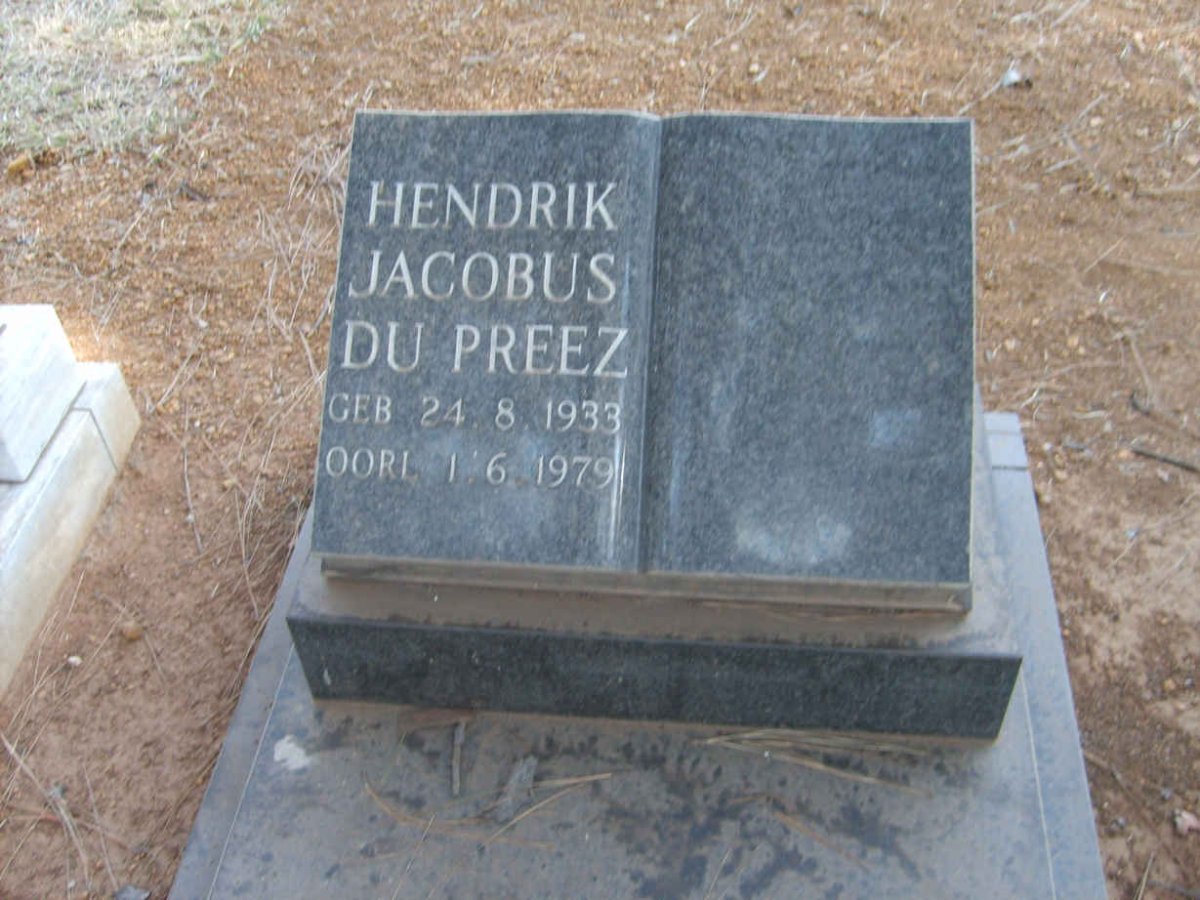 PREEZ Hendrik Jacobus, du 1933-1979