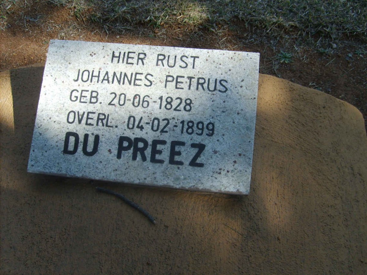 PREEZ Johannes Petrus, du 1828-1899