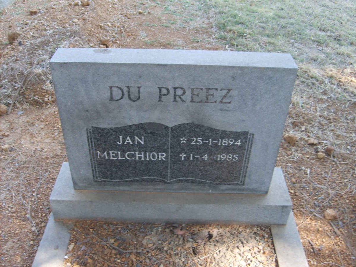 PREEZ Jan Melchior, du 1894-1985