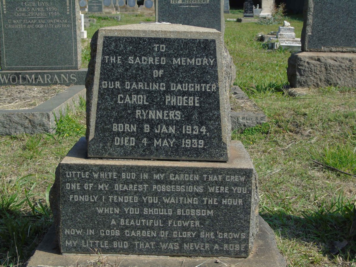 RYNNERS Carol Phoebe 1934-1939