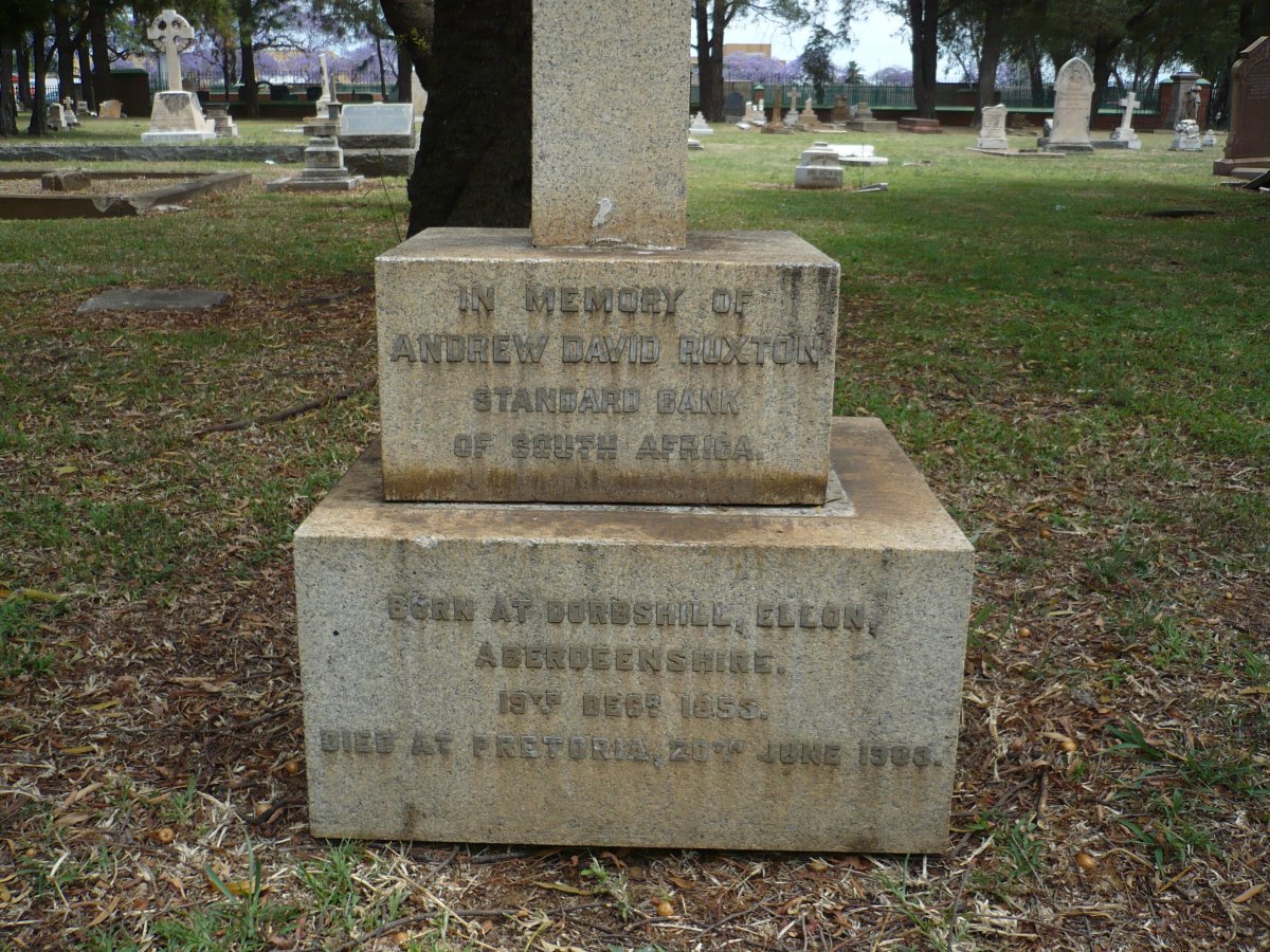 RUXTON Andrew David 1853-1903