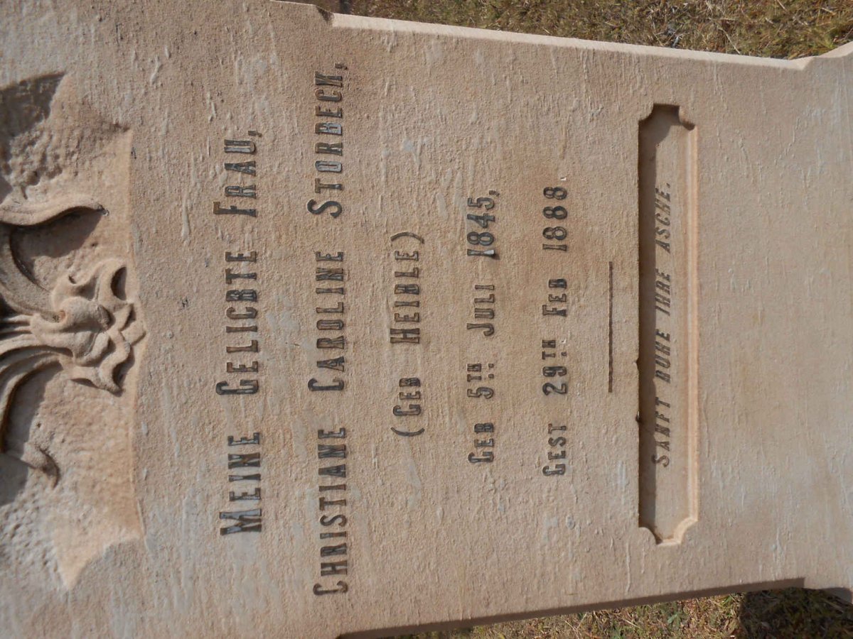STORBECK Christiane Caroline nee HEIBLE 1845-1888