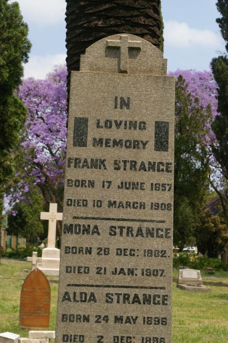 STRANGE Frank 1857-1908 :: STRANGE Mona 1882-1907