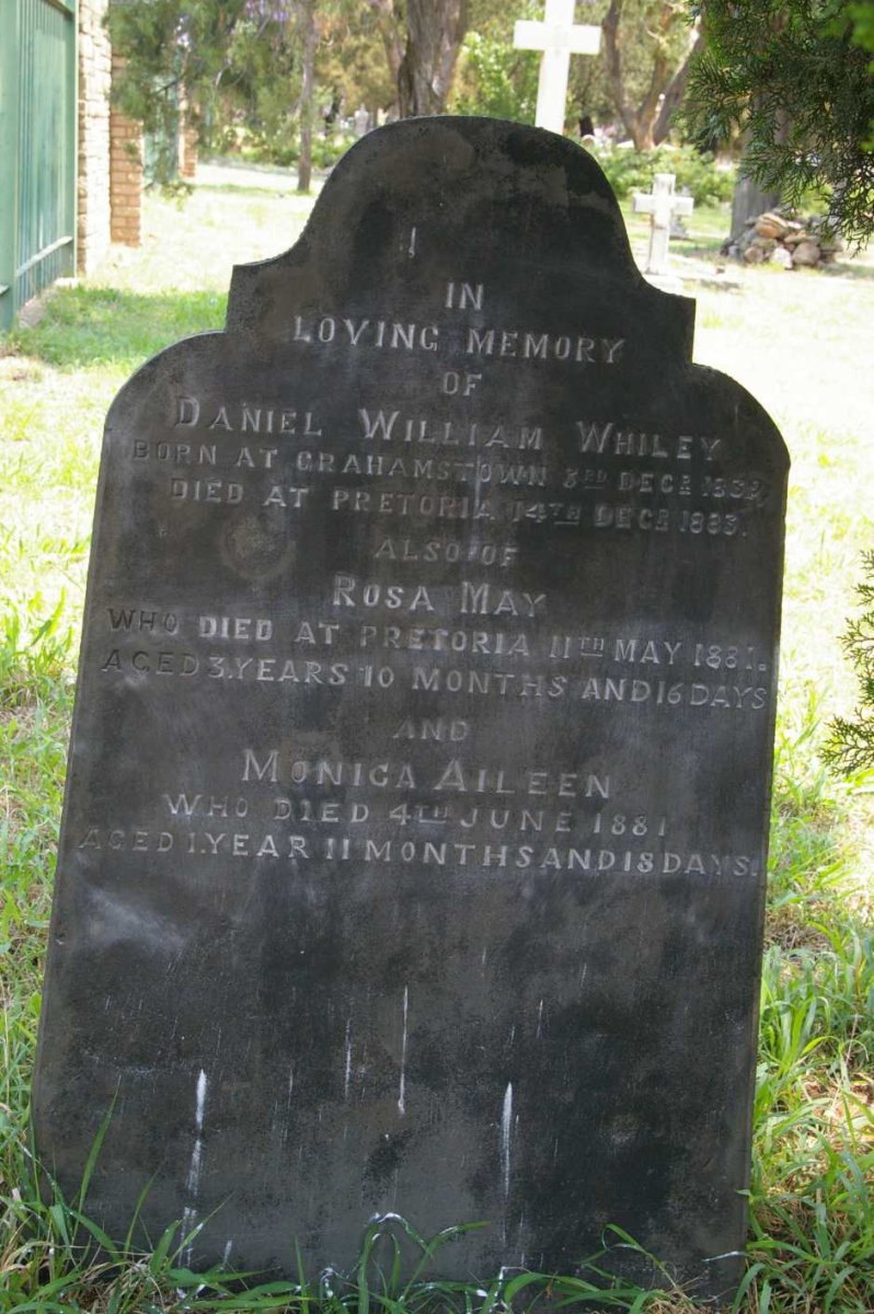 WHILEY Daniel William 1839-1883 :: WHILEY Rosa May -1881 :: WHILEY Monica Aileen -1881