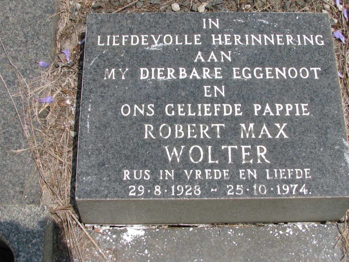 WOLTER Robert Max 1928-1974