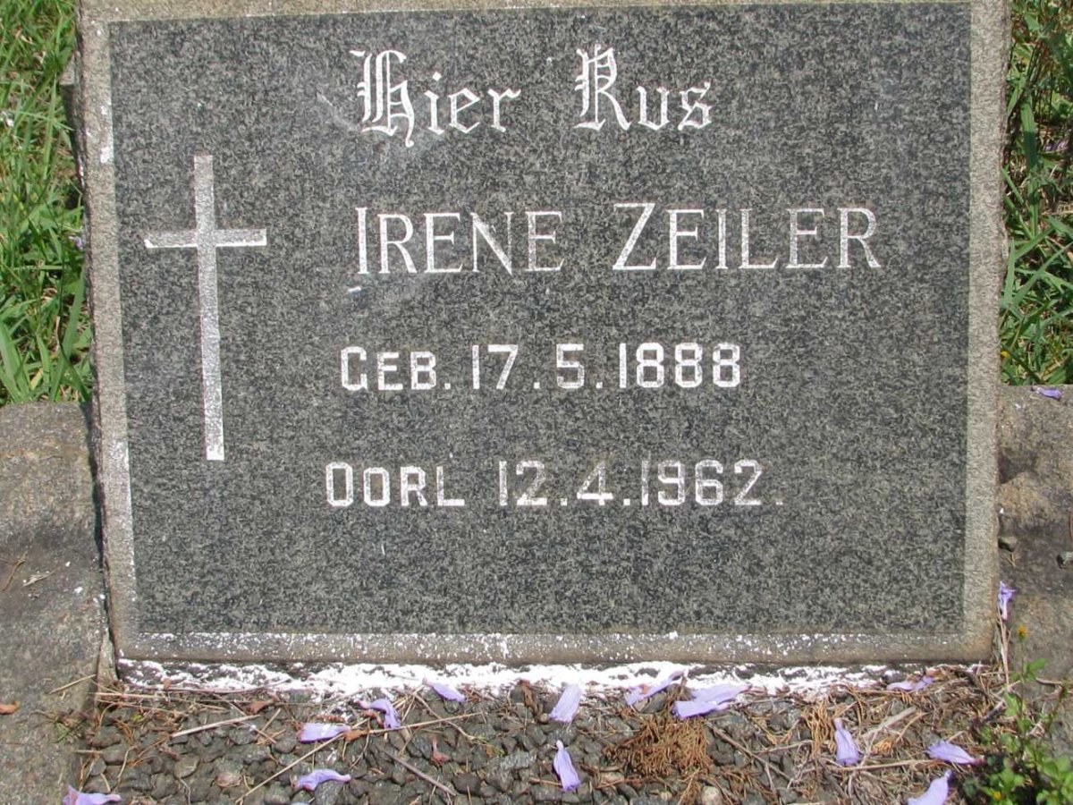 ZEILER Irene 1888-1962