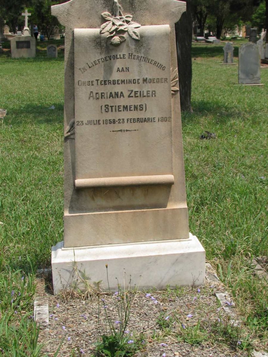 ZEILER Adriana nee STIEMENS 1858-1902