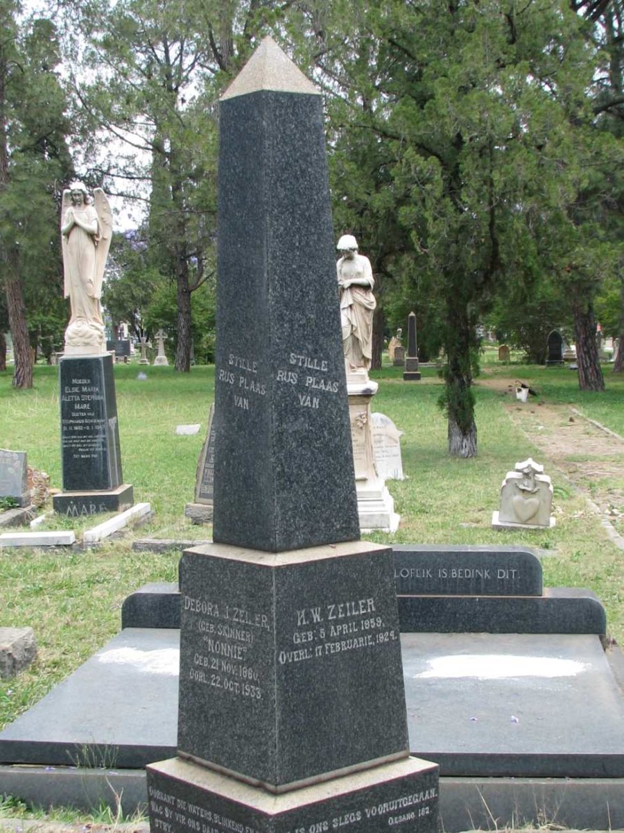 ZEILER H.W. 1859-1929 &amp; Debora J. SKINNER 1860-1933