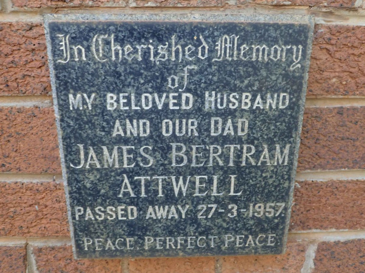 ATTWELL James Bertram -1957