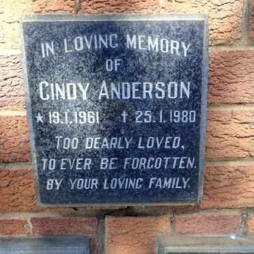 ANDERSON Cindy 1961-1980