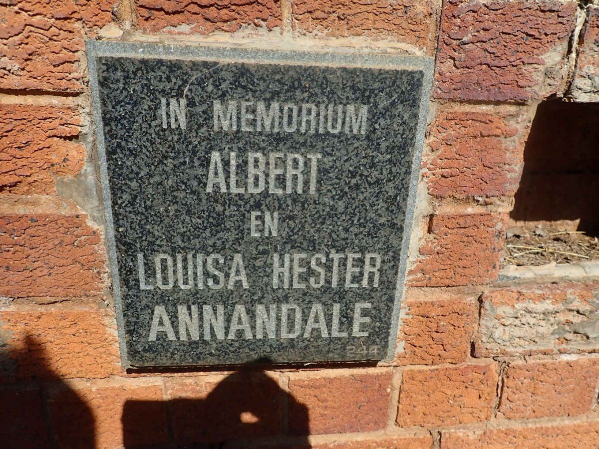 ANNANDALE Albert &amp; Louisa Hester