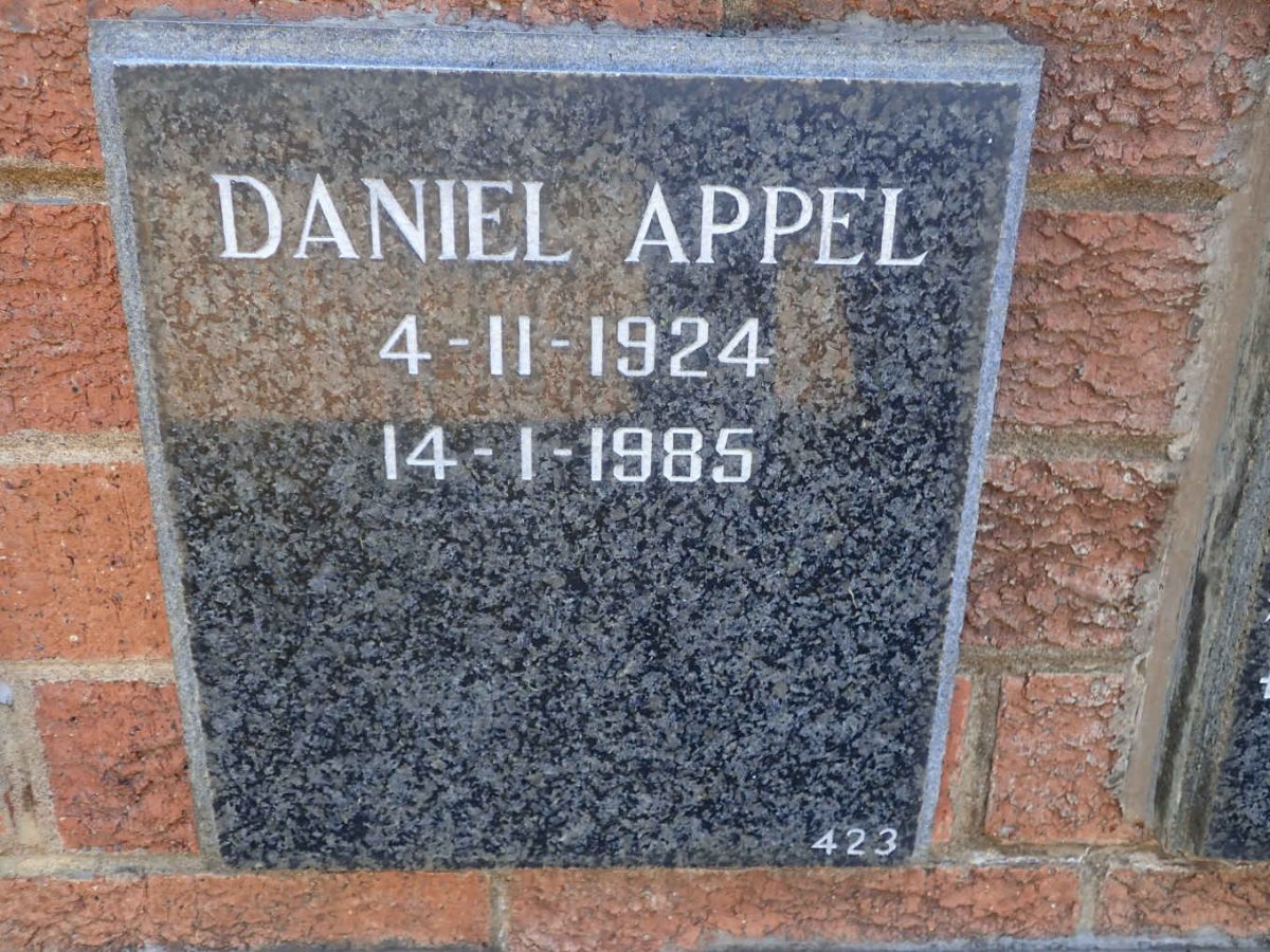 APPEL Daniel 1924-1985