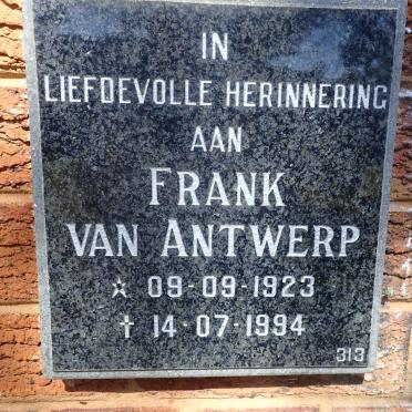 ANTWERP Frank, van 1923-1994