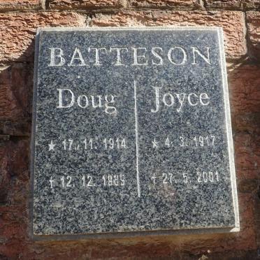 BATTESON Doug 1914-1989 &amp; Joyce 1917-2001