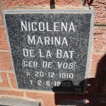 BAT Nicolena Marina, de la nee DE VOS 1910-1995