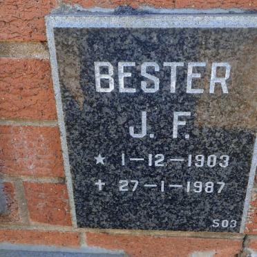 BESTER J.F. 1903-1987
