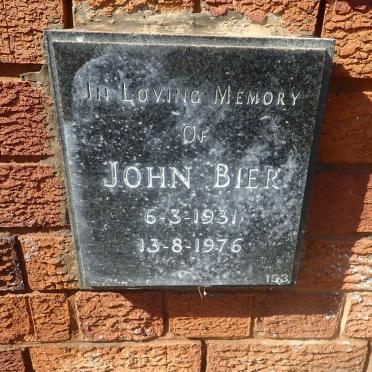 BIER John 1931-1976
