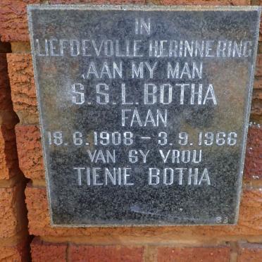 BOTHA S.S.L. 1908-1966