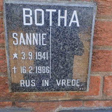 BOTHA Sannie 1941-1986