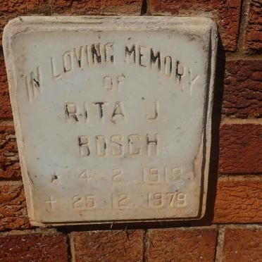 BOSCH Rita J. 1913-1979