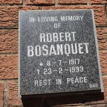 BOSANQUET Robert 1917-1993