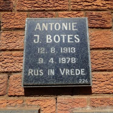 BOTES Antonie J. 1913-1978
