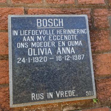 BOSCH Olivia Anna 1920-1987