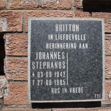 BRITTON Johannes Stephanus 1942-1995