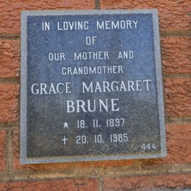 BRUNE Grace Margaret 1897-1985