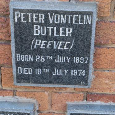 BUTLER Peter Vontelin 1897-1974