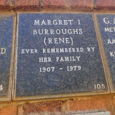 BURROUGHS Margret I. 1907-1979